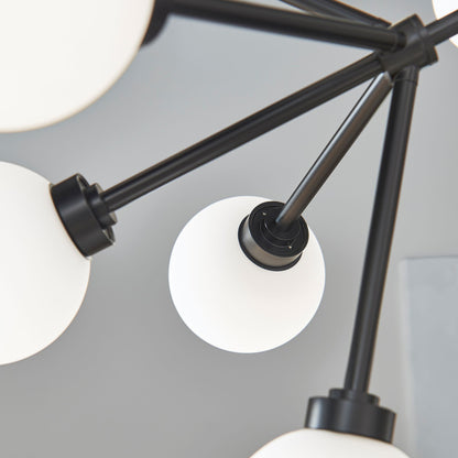 Visual Comfort Mara 32"W Matte Black LED 45-Light Chandelier