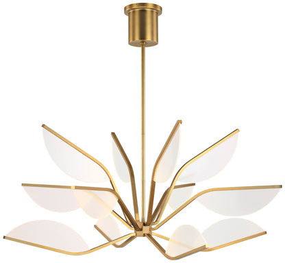 Visual Comfort Modern Belterra 38 inch 3000K LED Natural Brass Chandelier