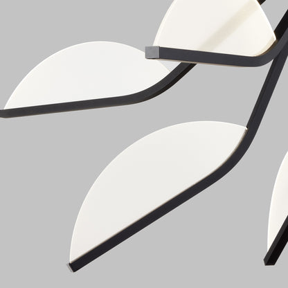 Visual Comfort Modern Belterra 43 inch 3000K LED Matte Black Chandelier