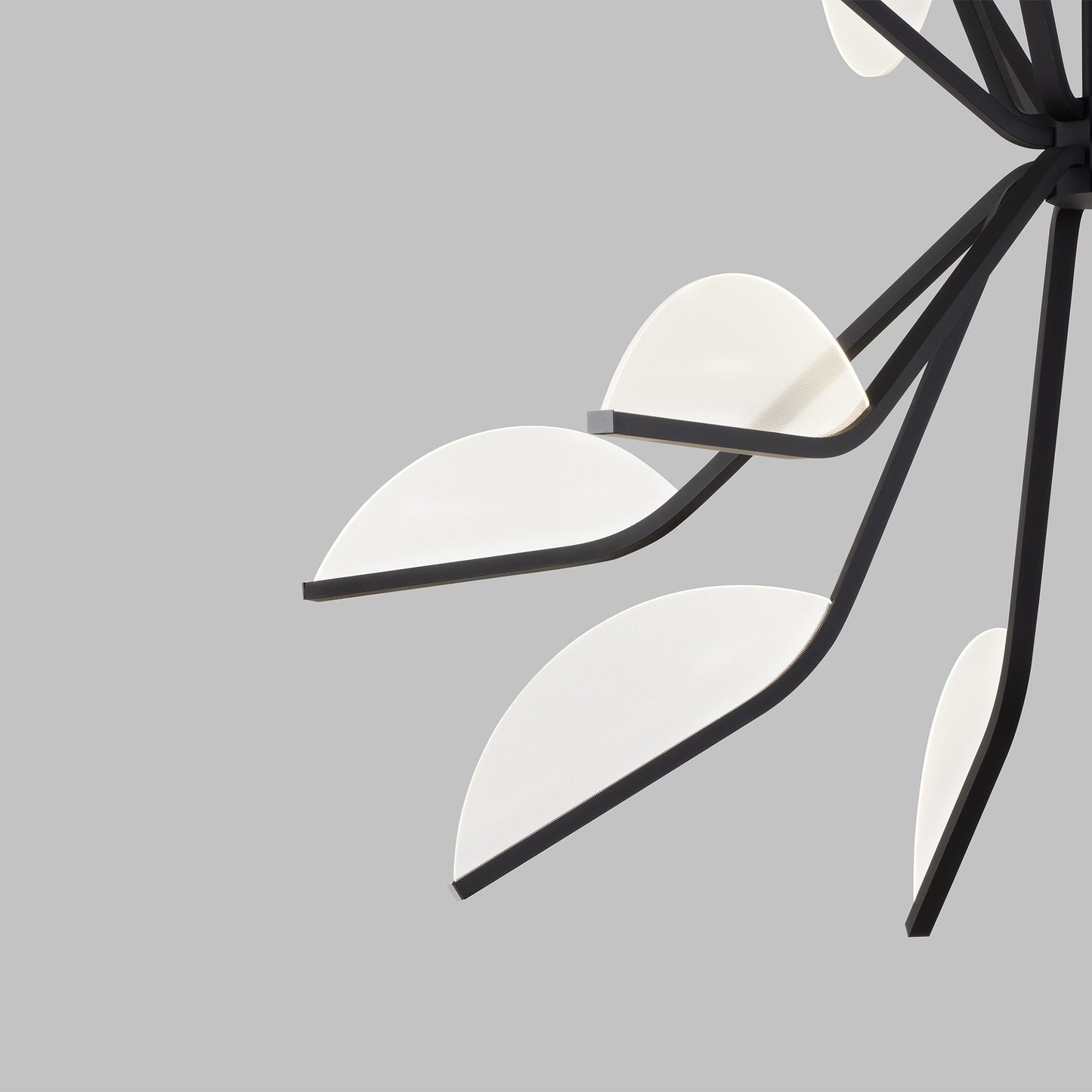 Visual Comfort Modern Belterra 43 inch 3000K LED Matte Black Chandelier