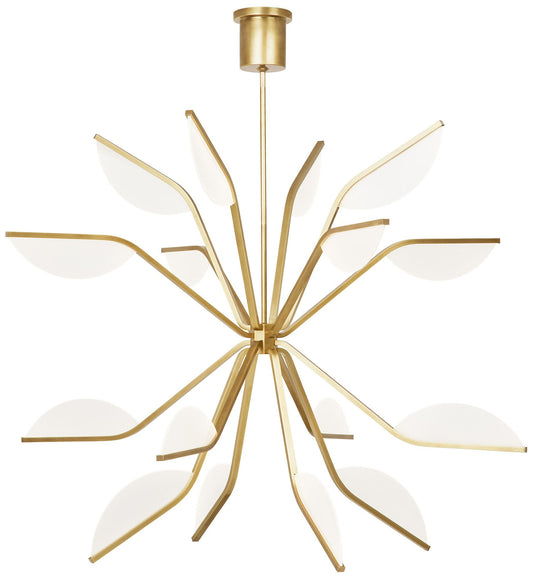 Visual Comfort Modern Belterra 43 inch 3000K LED Natural Brass Chandelier