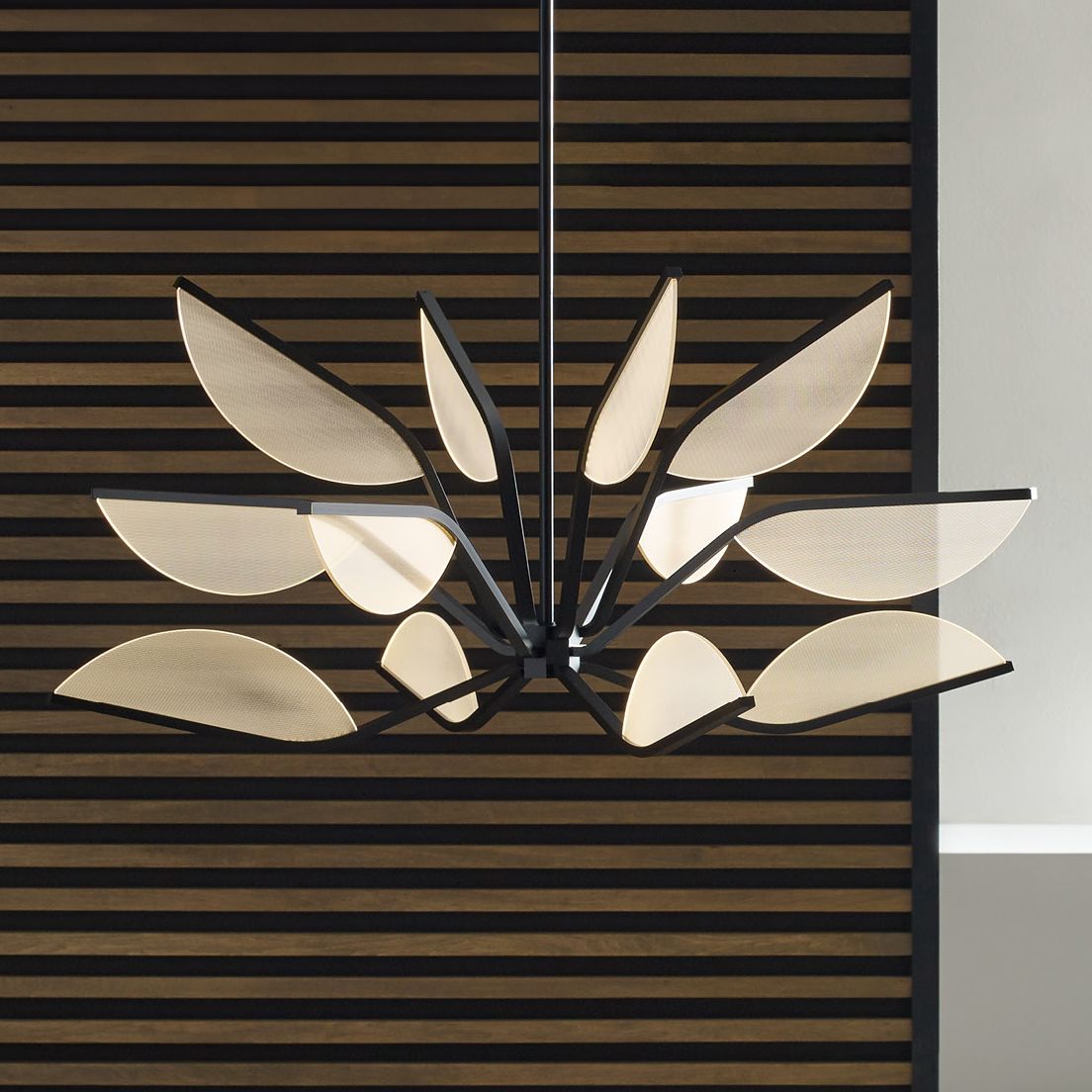 Visual Comfort Modern Belterra 48"W Matte Black Chandelier