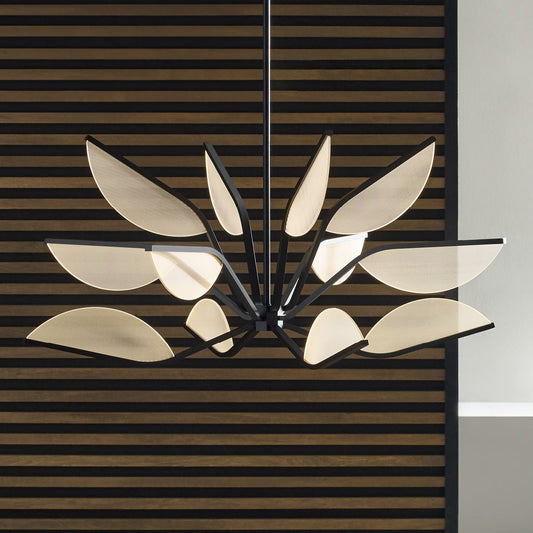 Visual Comfort Modern Belterra 48"W Matte Black Chandelier