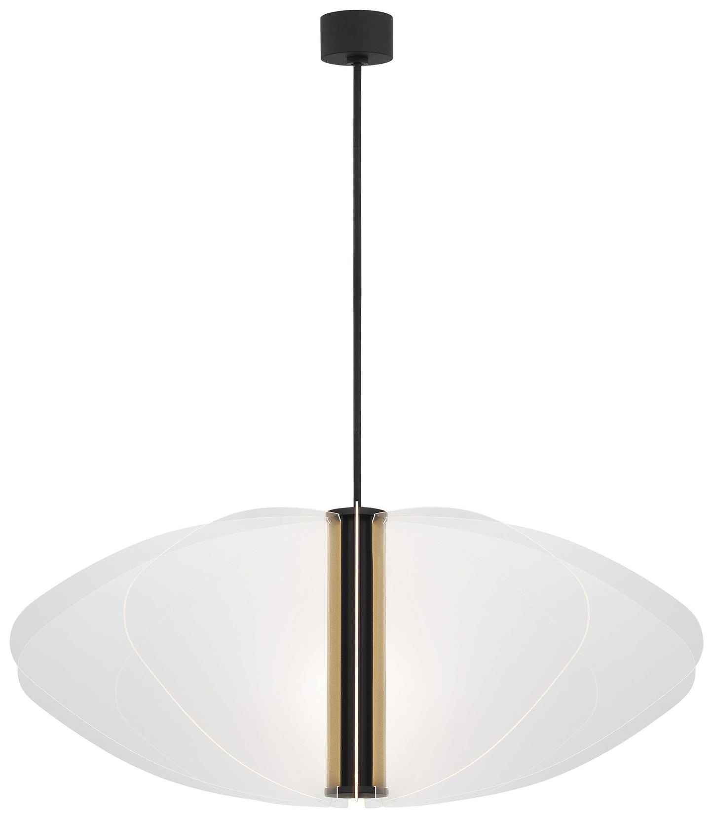 Visual Comfort Modern Nyra Grande LED Matte Black Chandelier