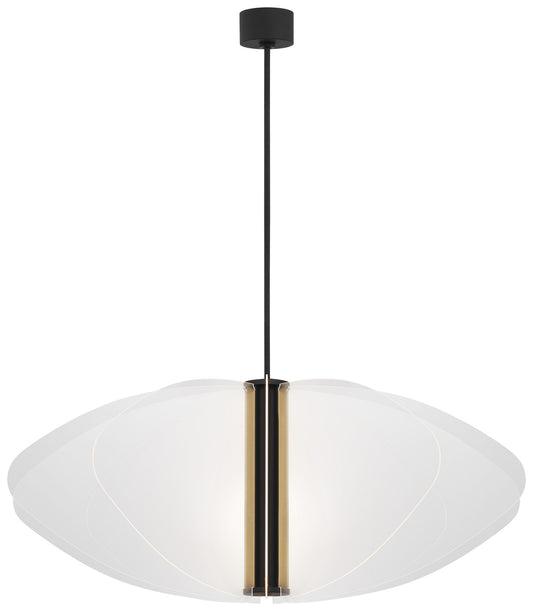 Visual Comfort Modern Nyra Grande LED Matte Black Chandelier