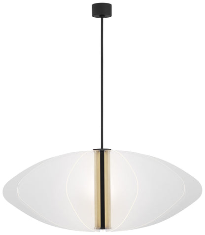 Visual Comfort Nyra 52" Wide Matte Black LED Chandelier