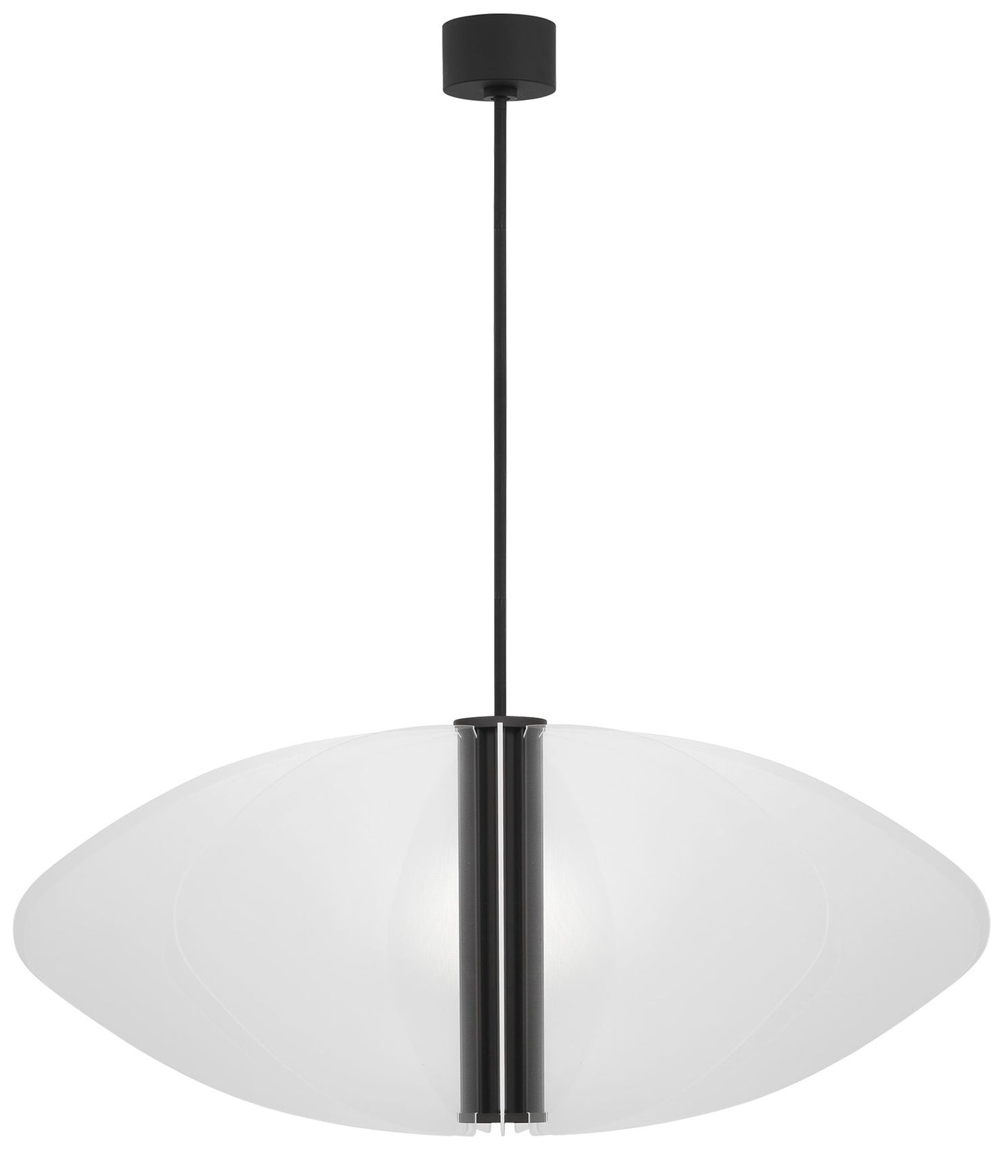 Visual Comfort Nyra 52" Wide Matte Black LED Chandelier