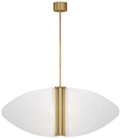 Visual Comfort Nyra 52" Wide Plated Brass LED Pendant Light