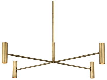 Visual Comfort Ponte 36" Wide Brass LED 4-Light Chandelier