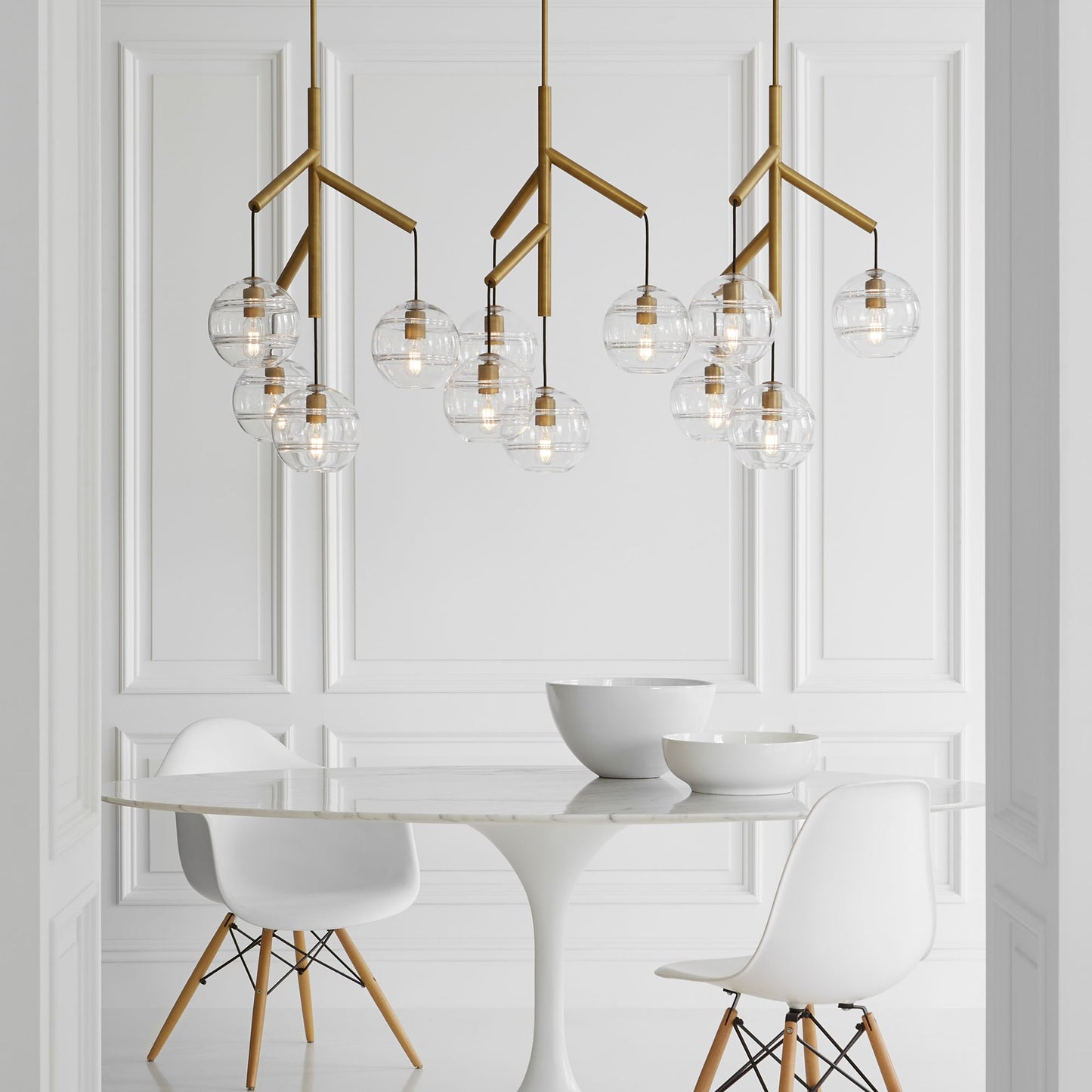 Visual Comfort Sedona 62"W Aged Brass 12-Light Chandelier