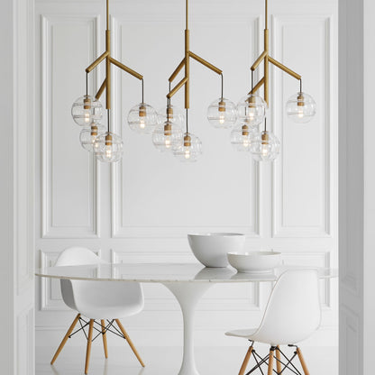 Visual Comfort Sedona 62"W Aged Brass 12-Light Chandelier