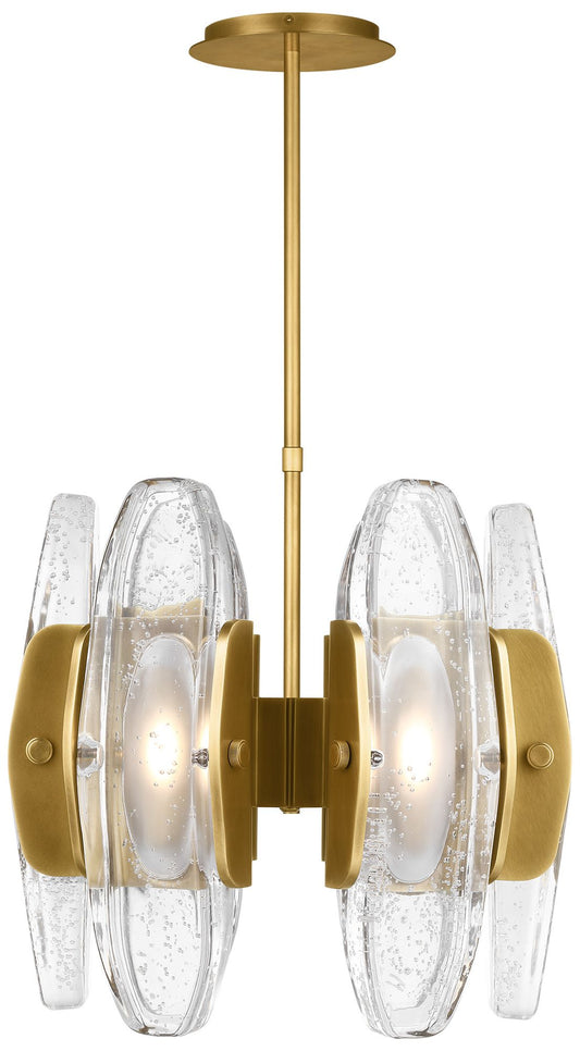 Visual Comfort Wythe 15 3/4" Wide Brass 6-Light LED Pendant