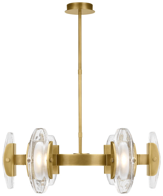 Visual Comfort Wythe 15 3/4" Wide Brass 6-Light LED Pendant