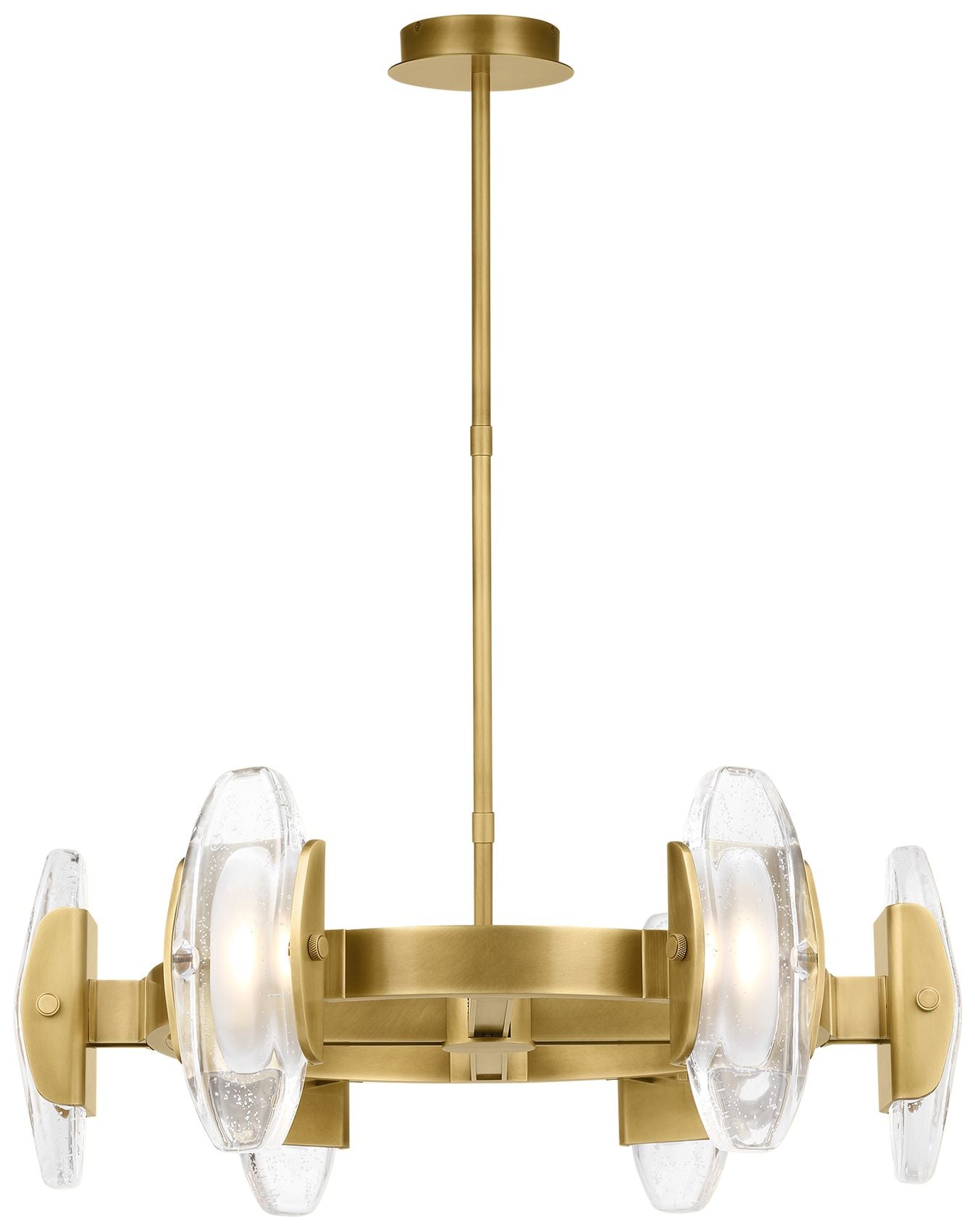 Visual Comfort Wythe 15 3/4" Wide Brass 6-Light LED Pendant