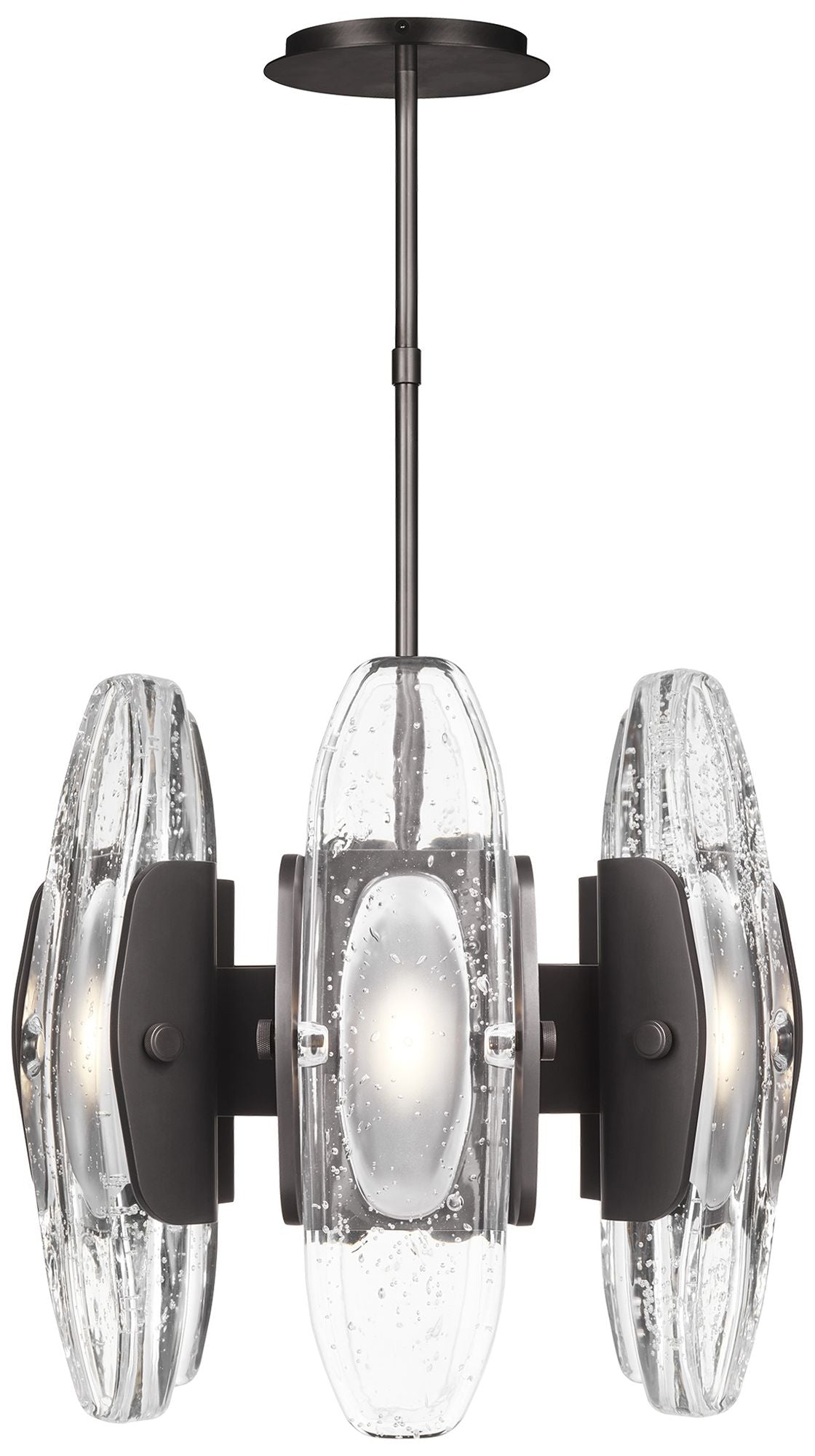 Visual Comfort Wythe 15 3/4" Wide Bronze 6-Light LED Pendant