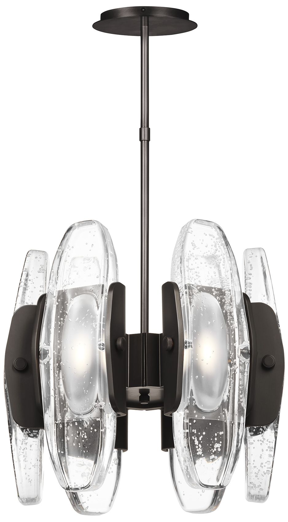 Visual Comfort Wythe 15 3/4" Wide Bronze 6-Light LED Pendant