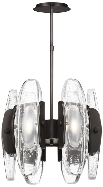 Visual Comfort Wythe 15 3/4" Wide Bronze 6-Light LED Pendant