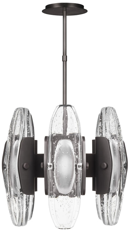 Visual Comfort Wythe 15 3/4" Wide Bronze 6-Light LED Pendant