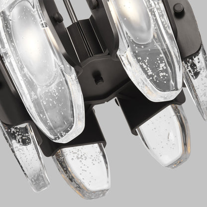 Visual Comfort Wythe 15 3/4" Wide Bronze 6-Light LED Pendant