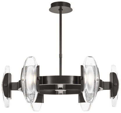 Visual Comfort Wythe 30"W Dark Bronze 6-Light LED Pendant