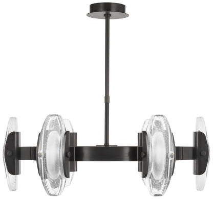 Visual Comfort Wythe 30"W Dark Bronze 6-Light LED Pendant