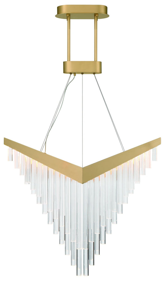 Vivien 32" LED Chandelier Gold