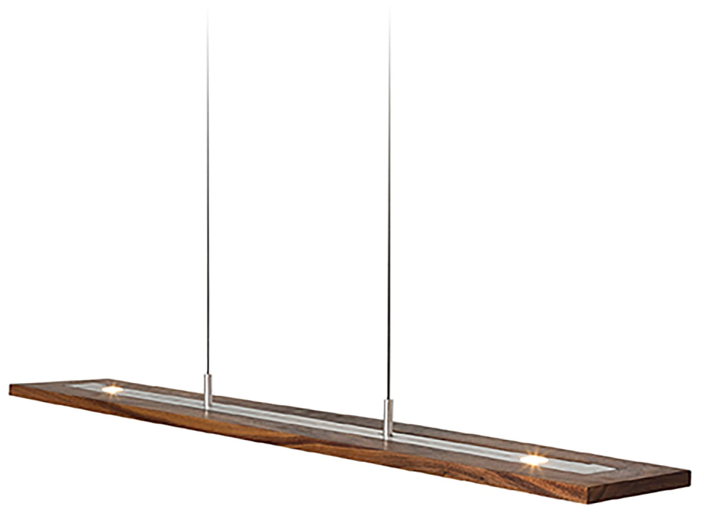 Vix 48" Oiled Walnut LED Linear Pendant