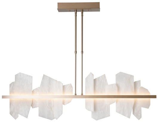 Volterra 51.9" Wide Vintage Platinum LED Linear Pendant