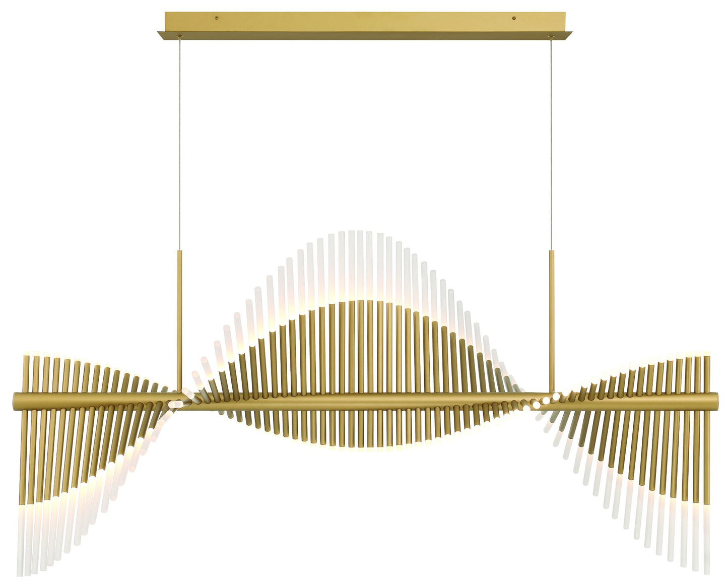 Voltik 59" LED Chandelier  Gold