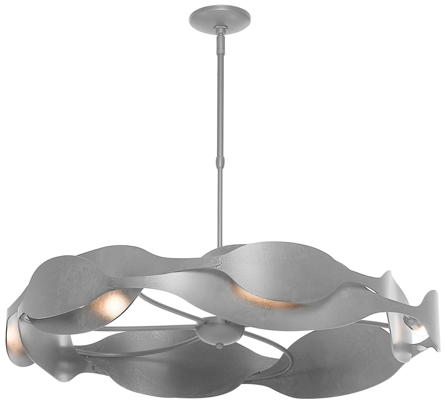 Waves Pendant - Vintage Platinum Finish - Standard Height