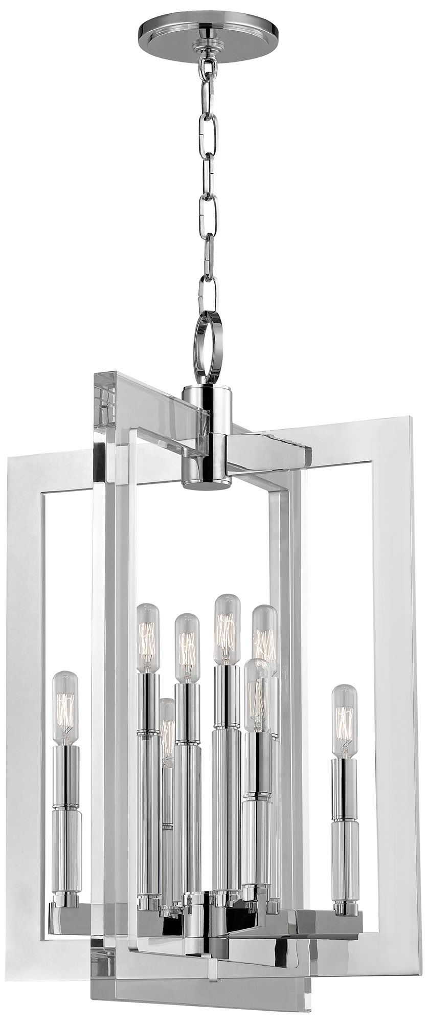 Wellington 8 Light Med Pendant Plsh Nckl