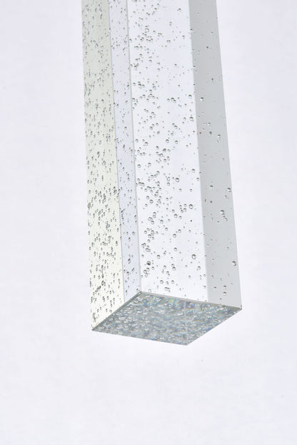 Weston 42" Wide Black Crystal 25-Light LED Cluster Pendant