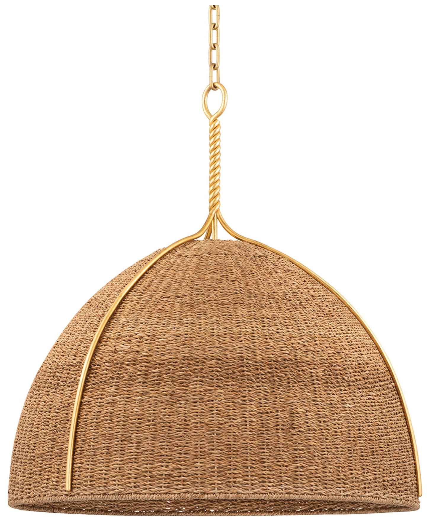 Woodlawn 1 Light Pendant Vint Gold Leaf