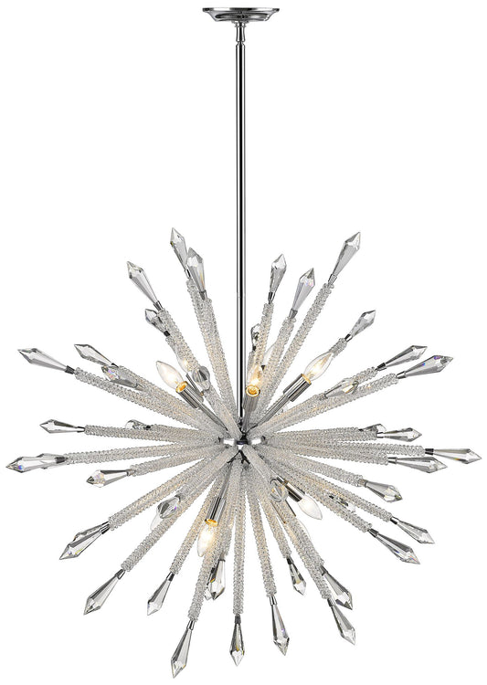 Z-Lite 10 Light Chandelier in Chrome  Finish