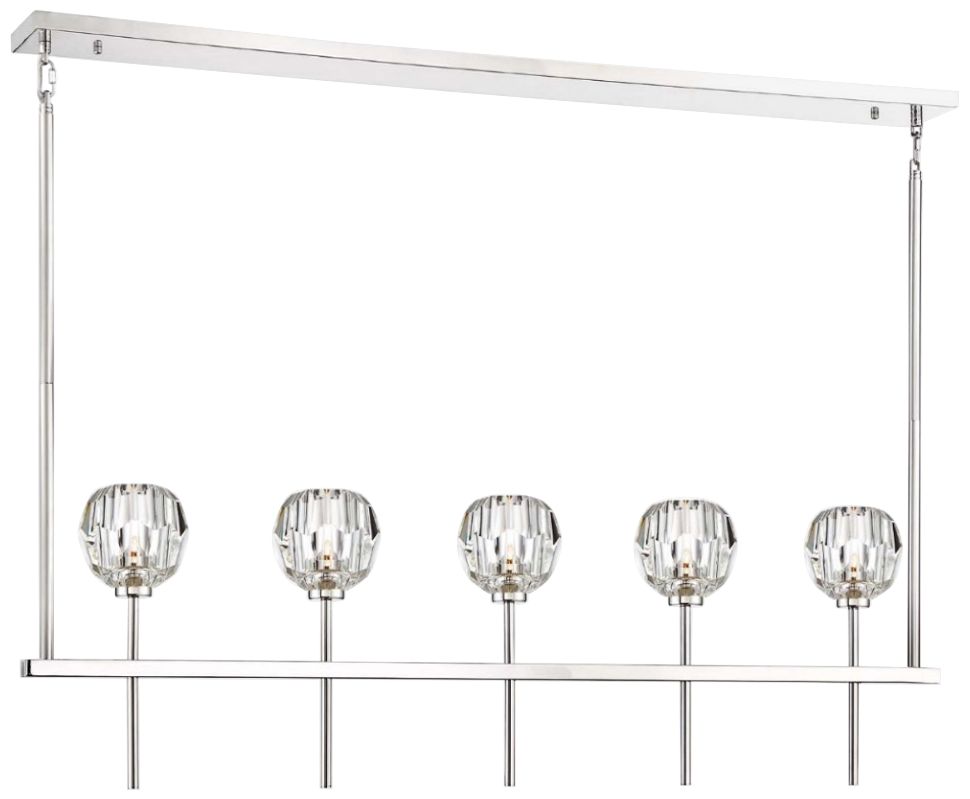 Zeev Parisian 46"W Nickel Kitchen Island Light Chandelier