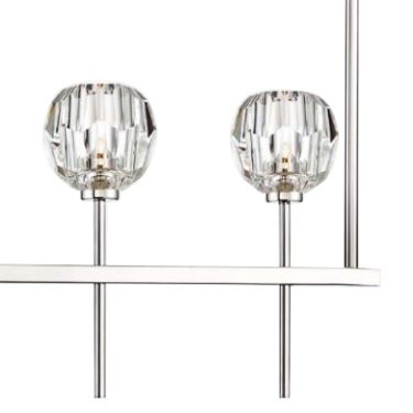 Zeev Parisian 46"W Nickel Kitchen Island Light Chandelier