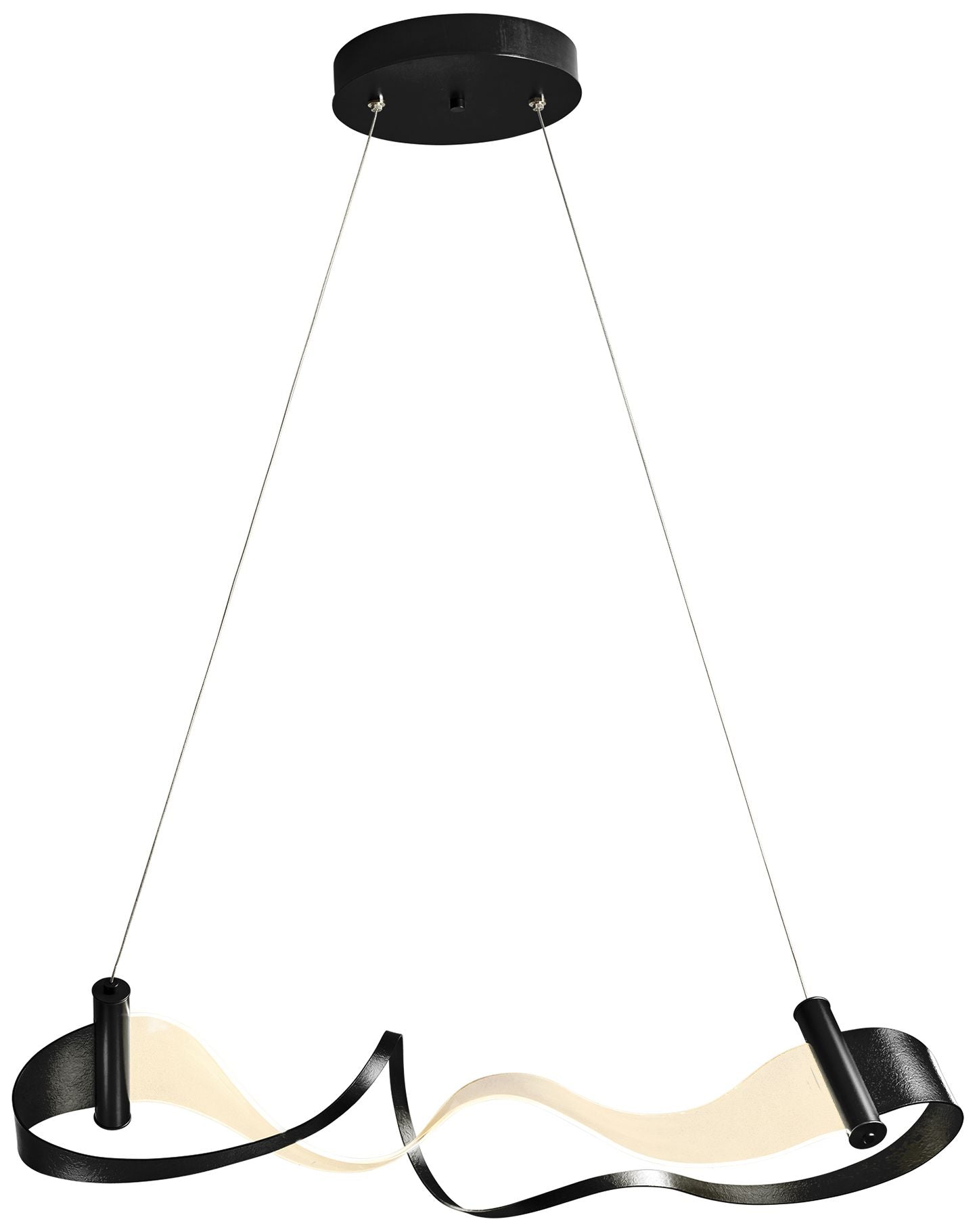 Zephyr LED Pendant - Black Finish - Standard Height