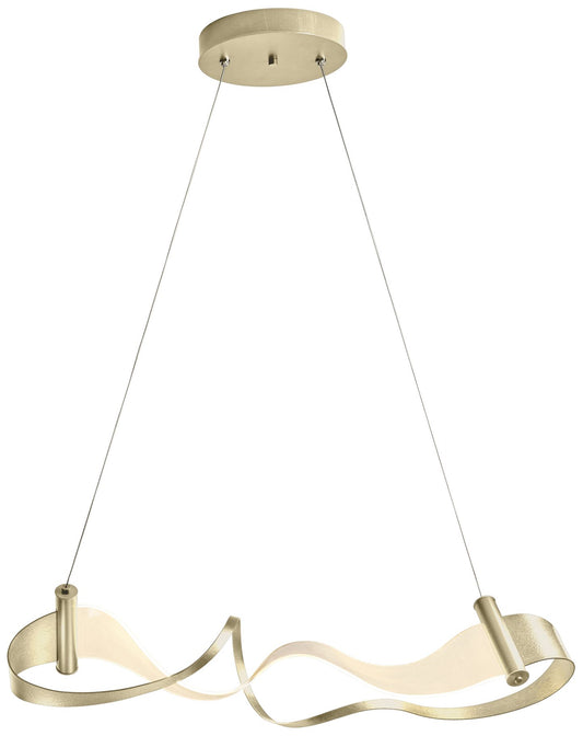 Zephyr LED Pendant - Modern Brass Finish - Standard Height