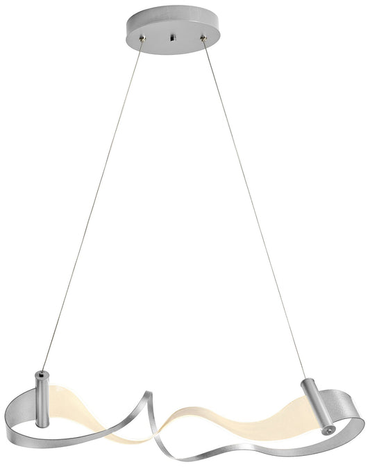 Zephyr LED Pendant - Vintage Platinum Finish - Standard Height
